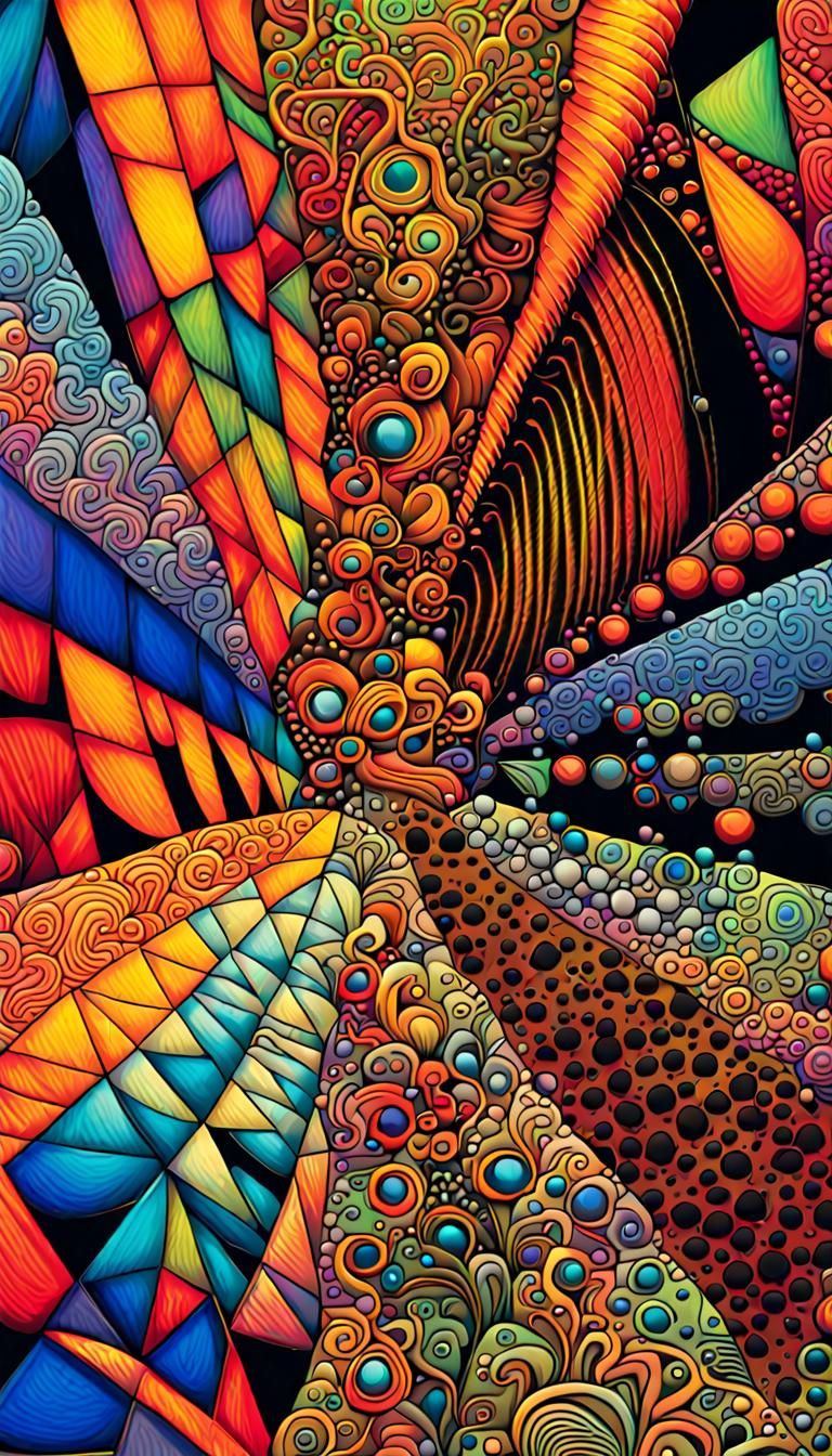 Zentangle Iridescent Masterpiece 
Using every Advertising te...