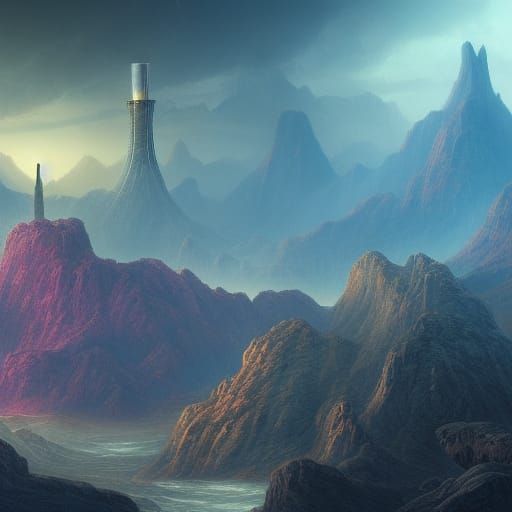 Detailed Matte Painting of Nikola Tesla