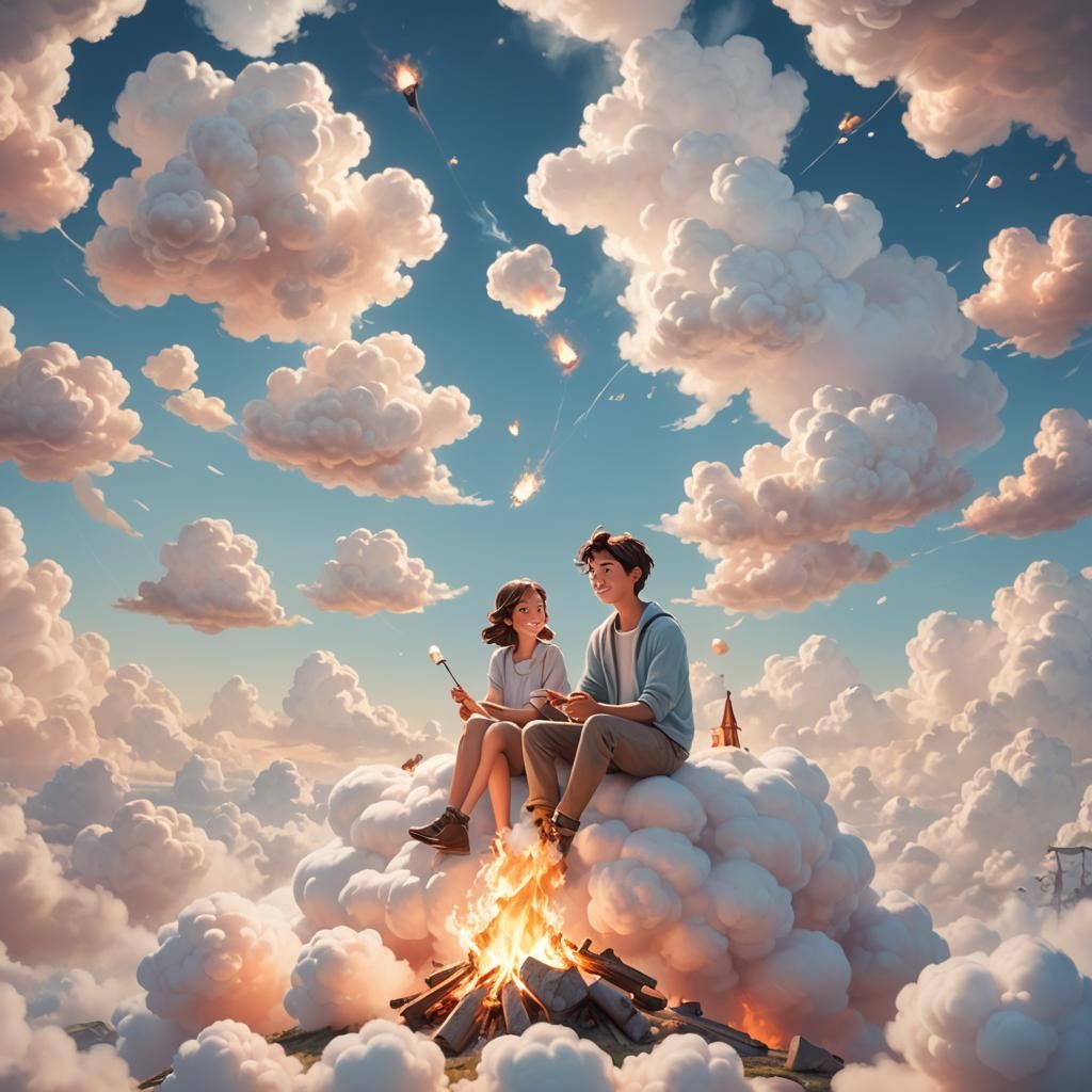 Marshmallow of clouds