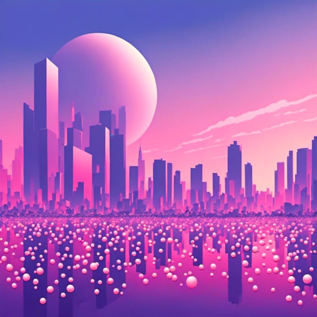 Pop Art Sketch of Early Morning Pearls