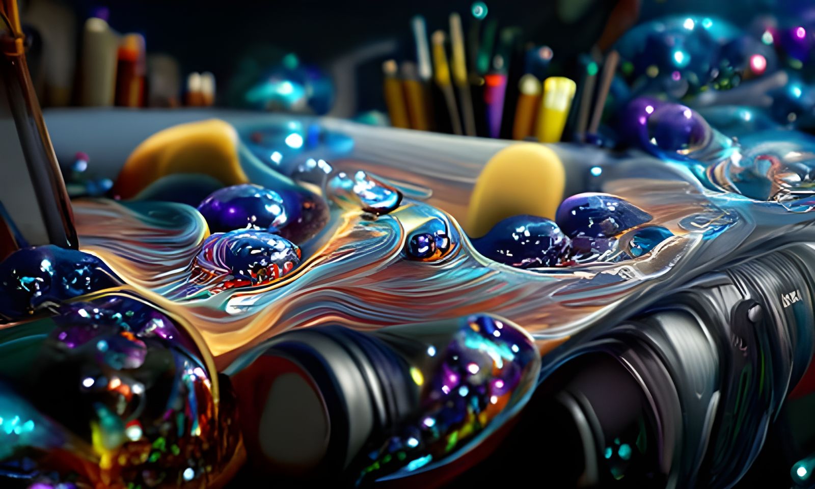 Fractal Hologram Universe: Hyperdetailed Digital Art