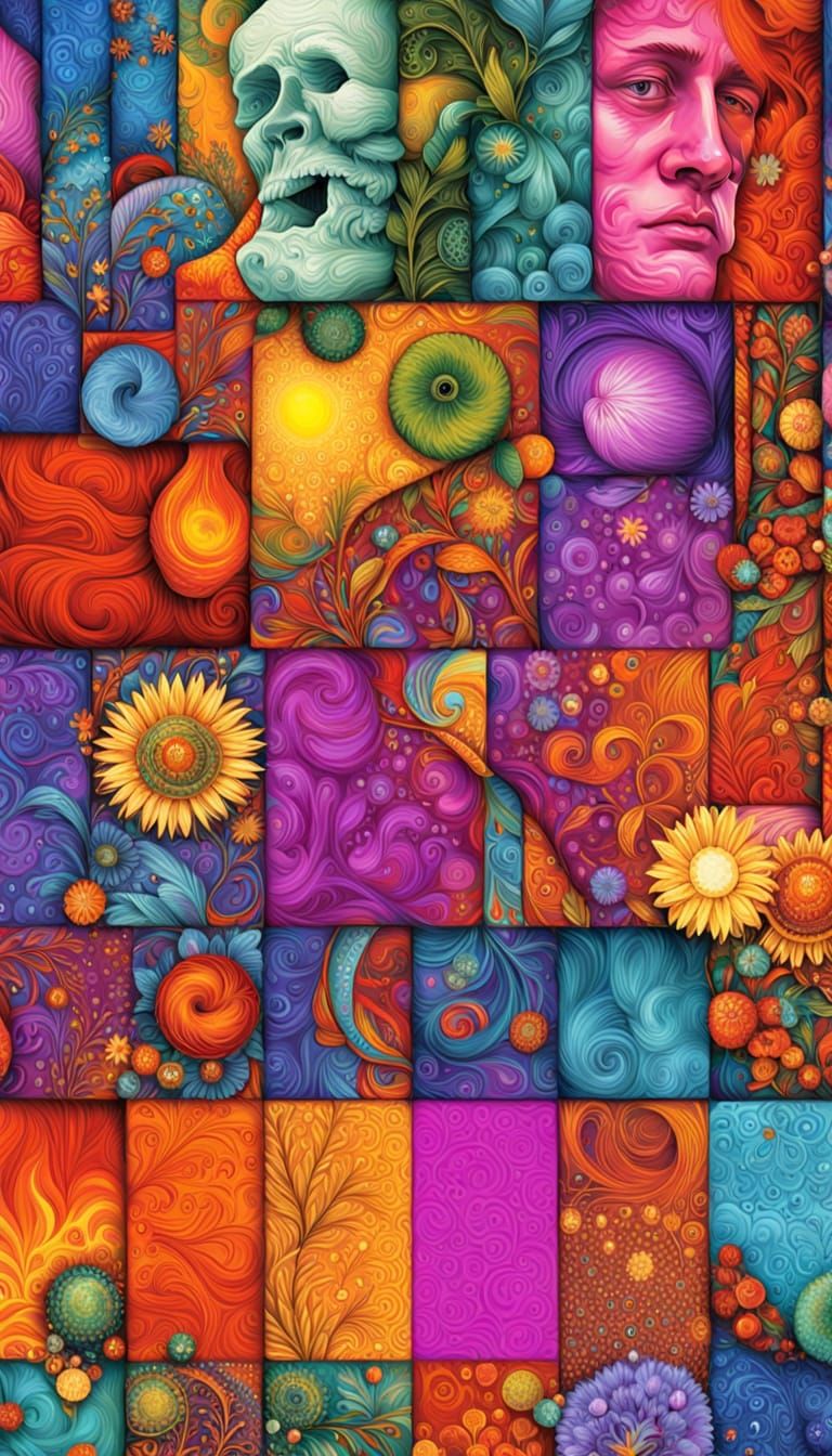 AI Explores Creativity: Four Vibrant, Photorealistic Images