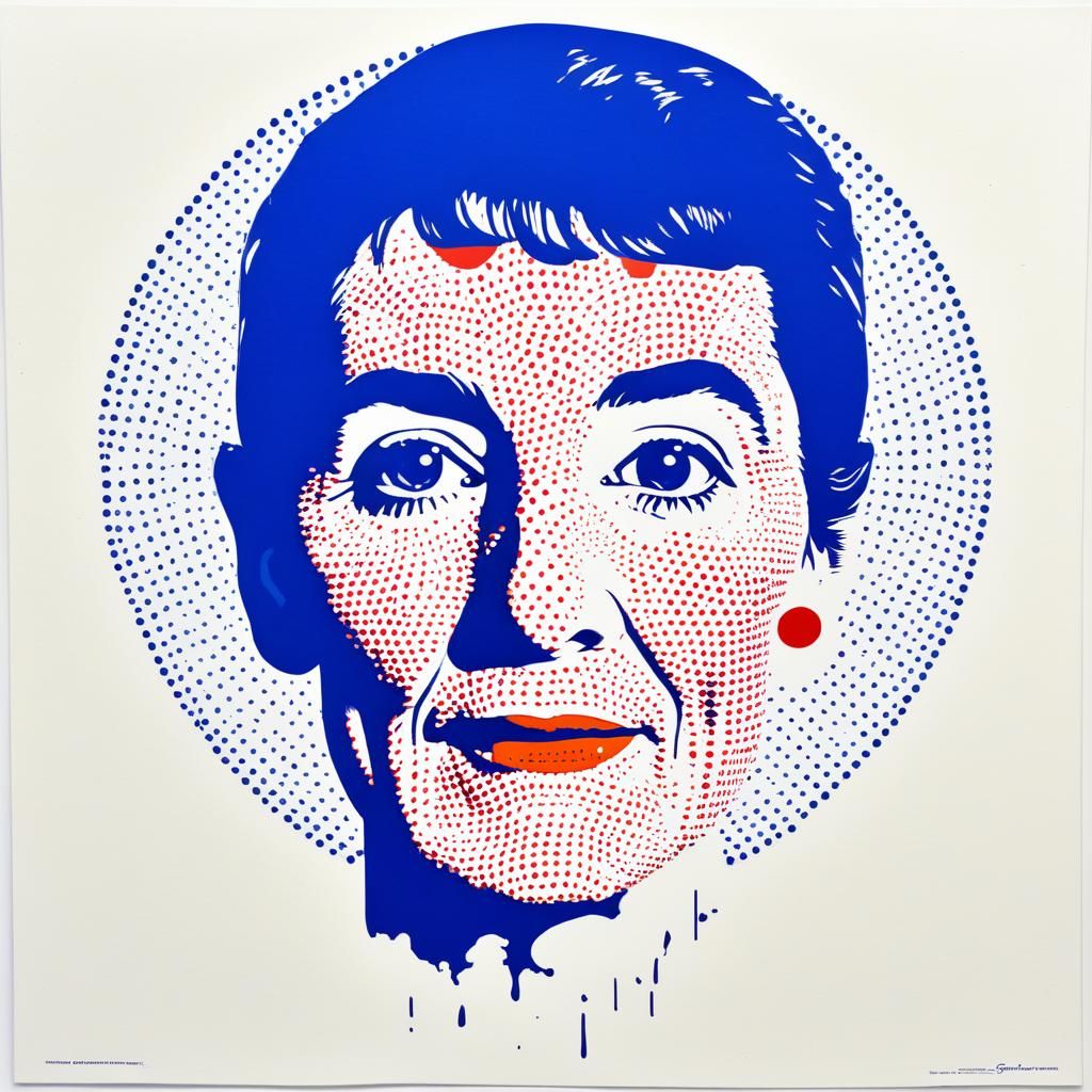 Pop Art Screen Print in Tricolor