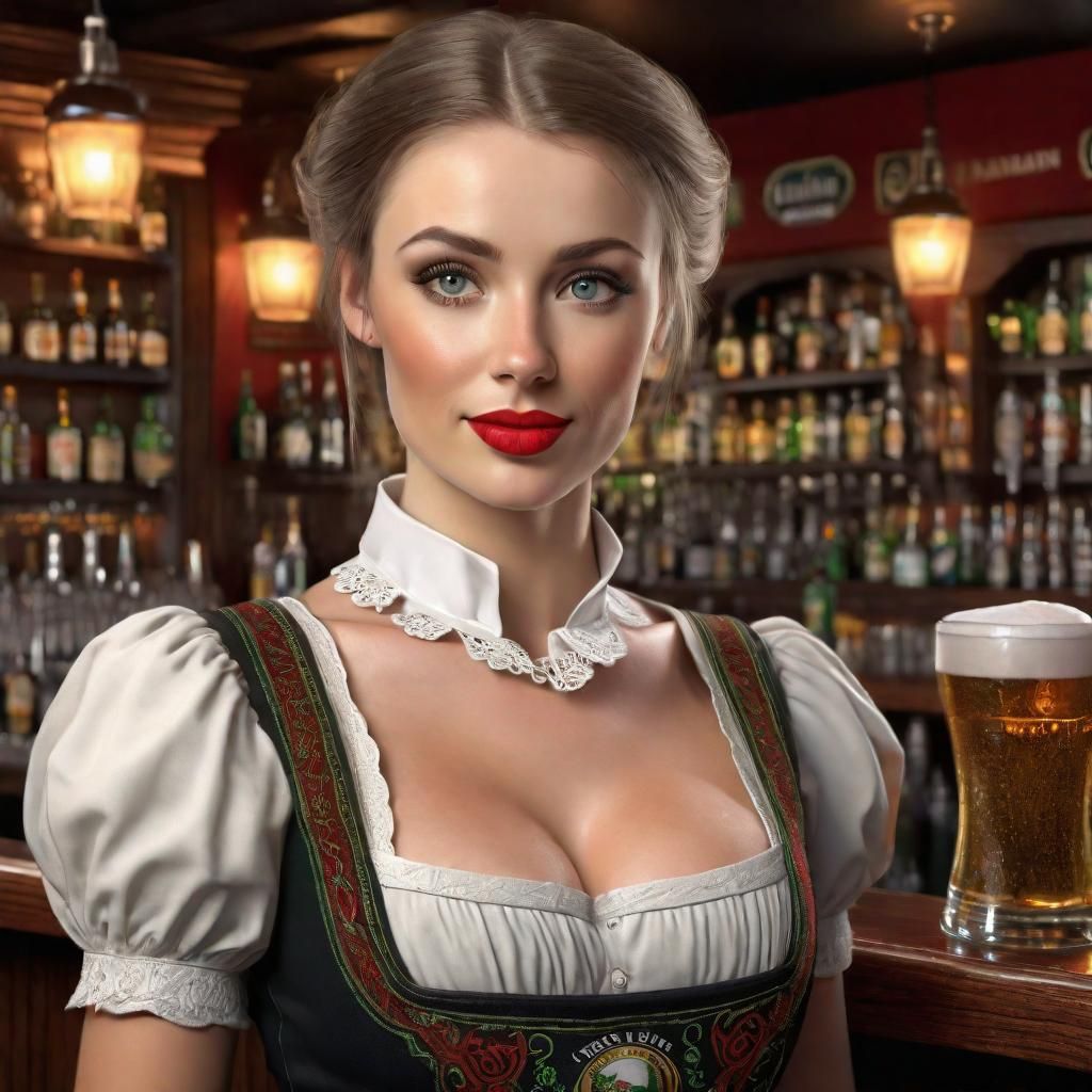 Traditional German Barmaid