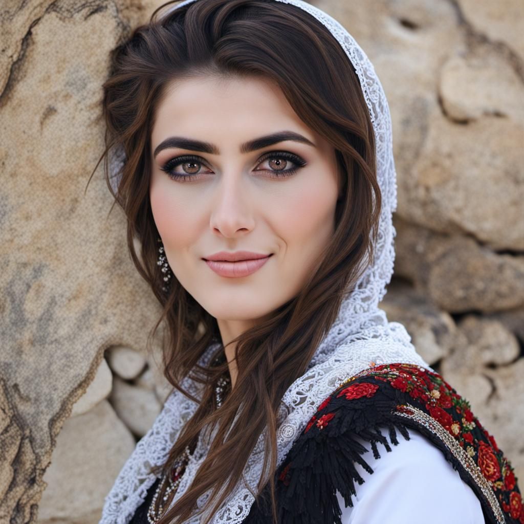 Portrait of a Beautiful Kurdish Woman