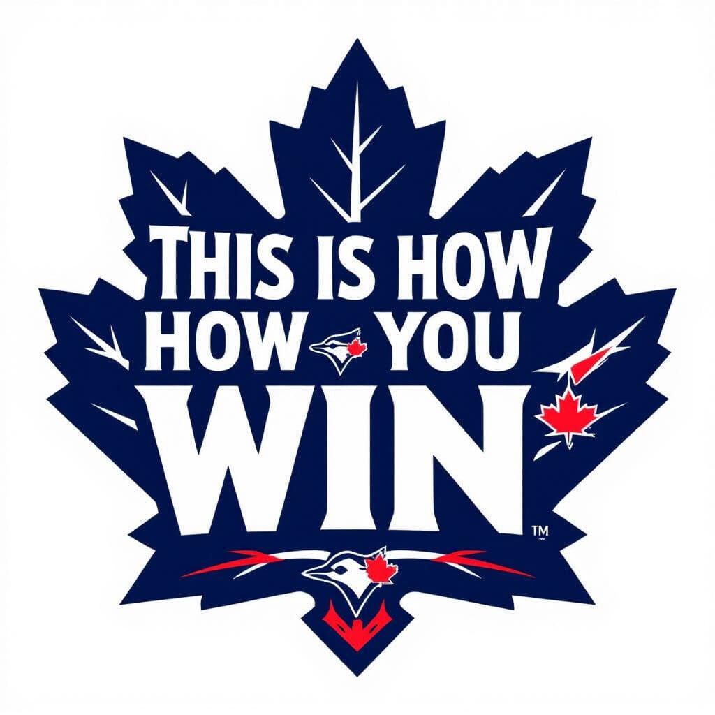 Blue Jays Logo Dominates Maple Leafs in Graphic Vector Art