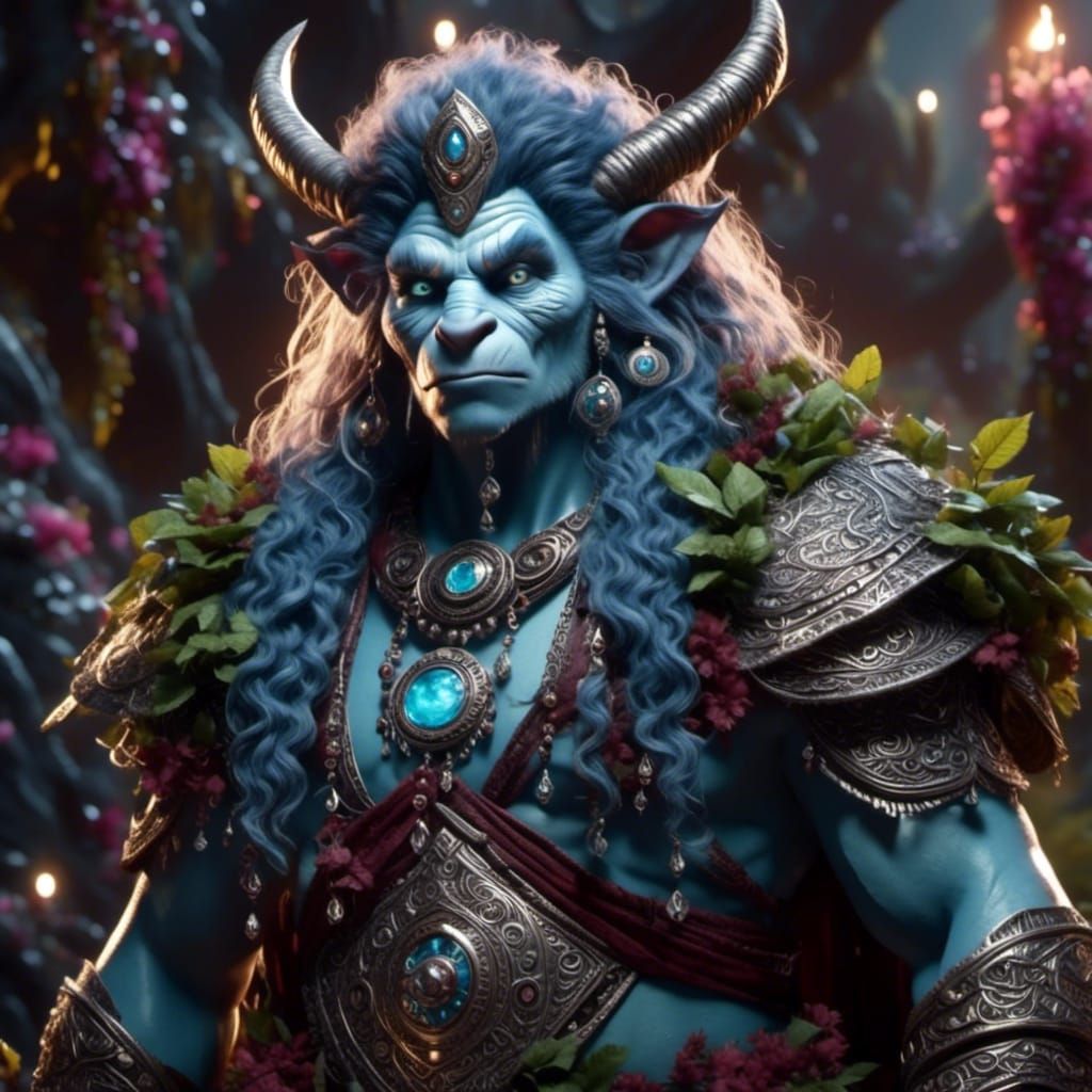 Mystical Fantasy Trolls in Enchanted Forest