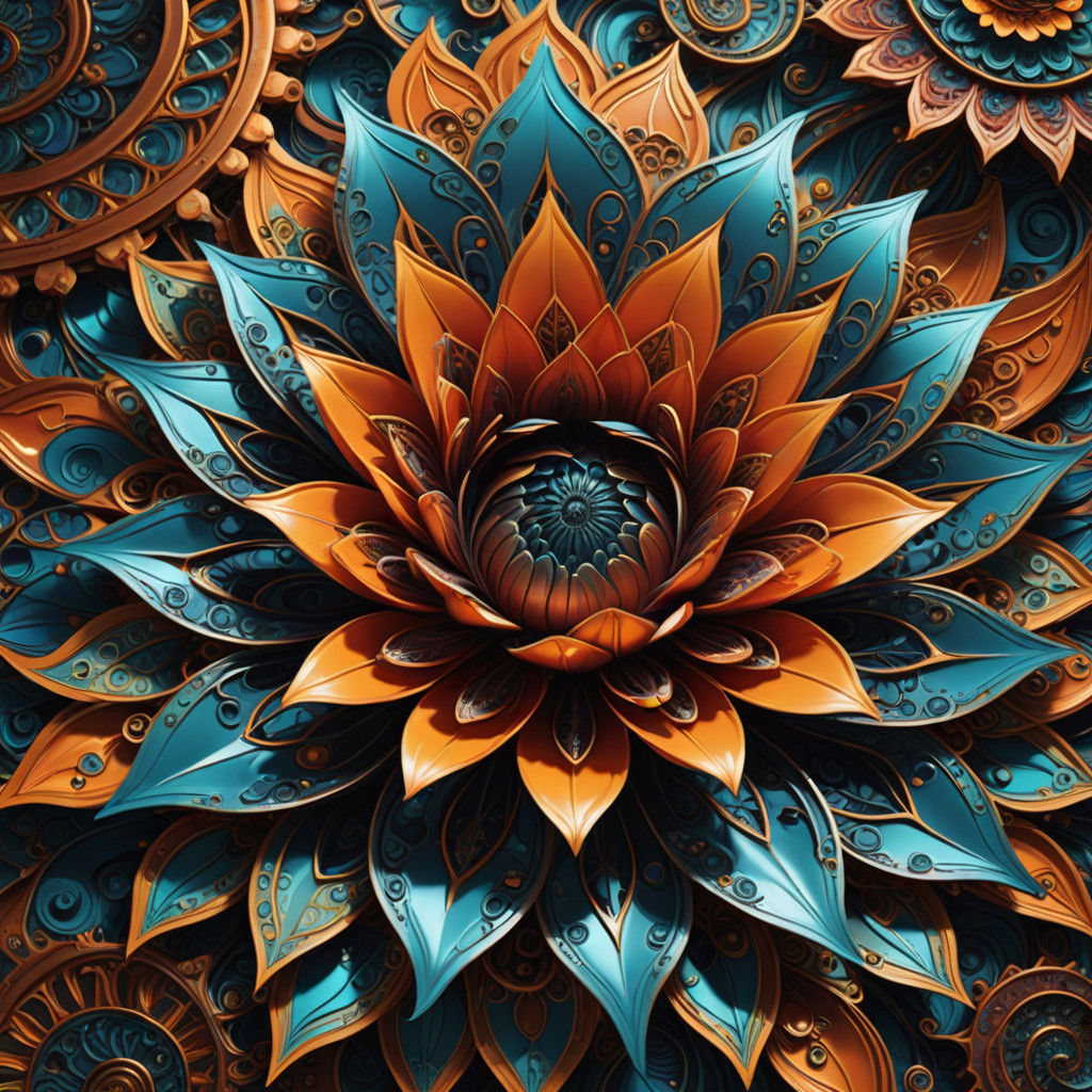 Surreal Metal Bloom Unfolds in Fractal Geometry