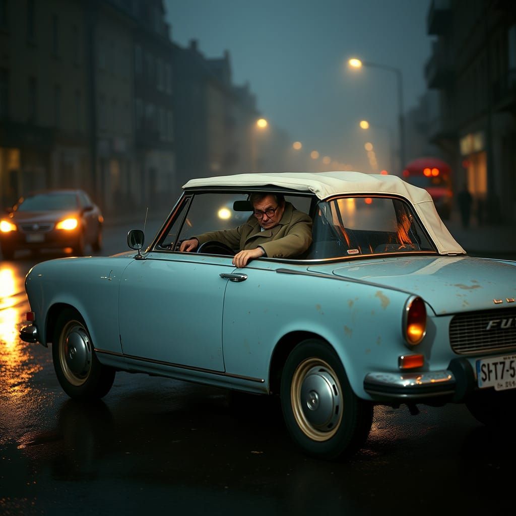 COLUMBO in his Peugeot 403