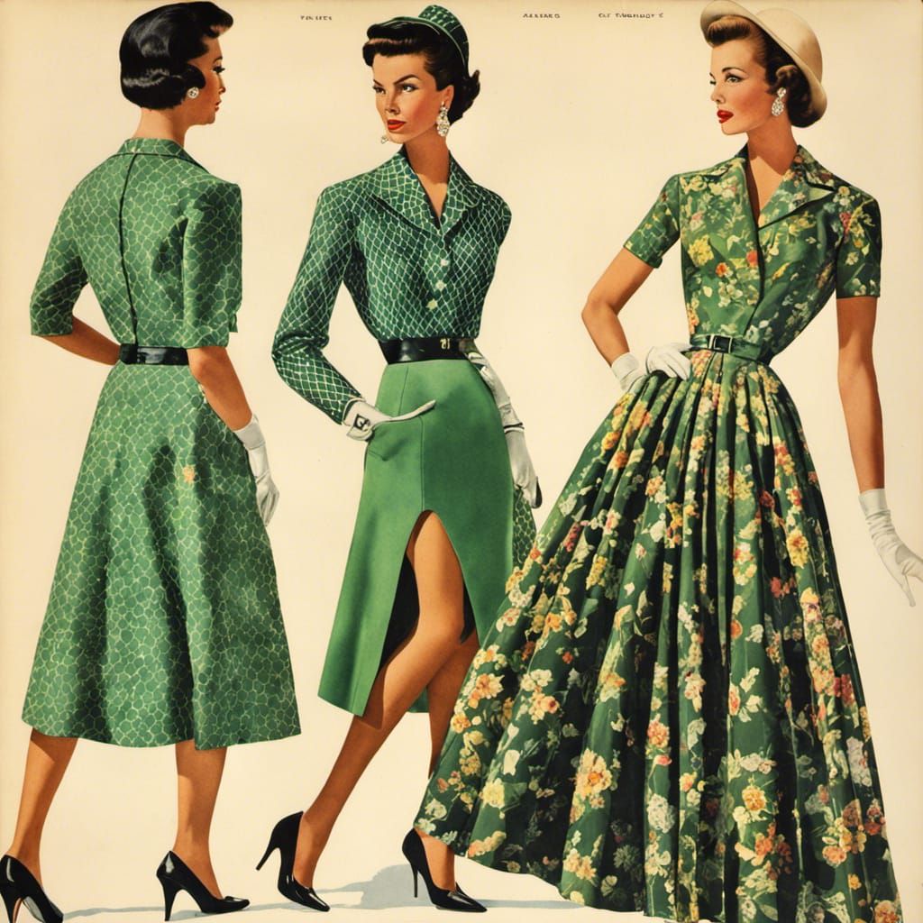 1950s Fashion Magazine Collage Art Project