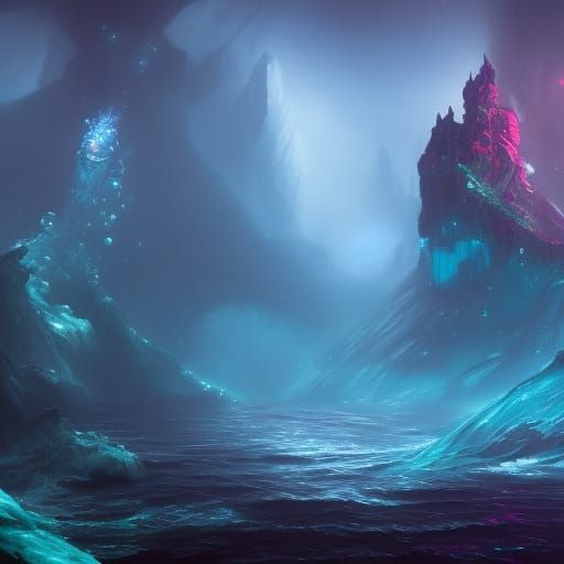 Magical Deep Sea Fantasy Concept Art