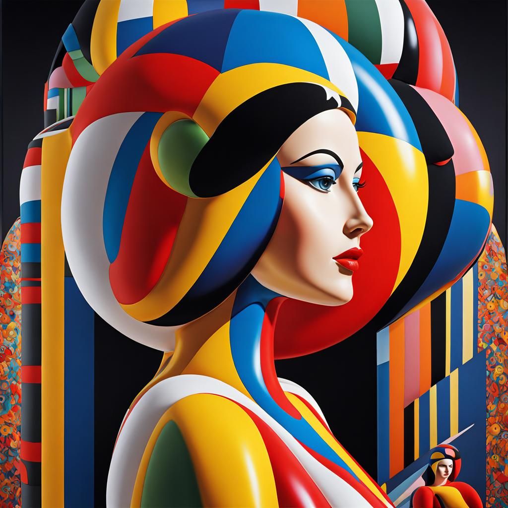 Inflatable rubber lady