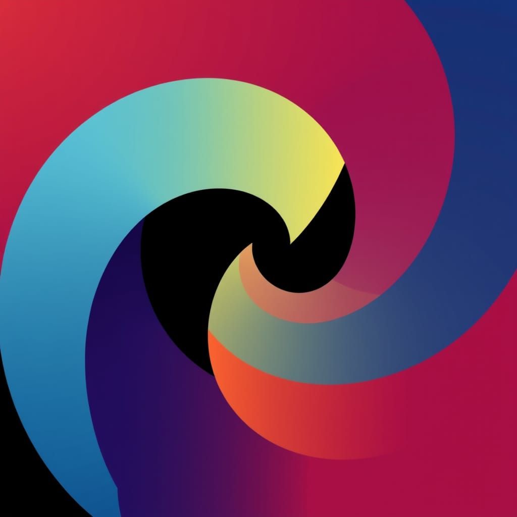 Geometric Abstract Art in Minimalist Style