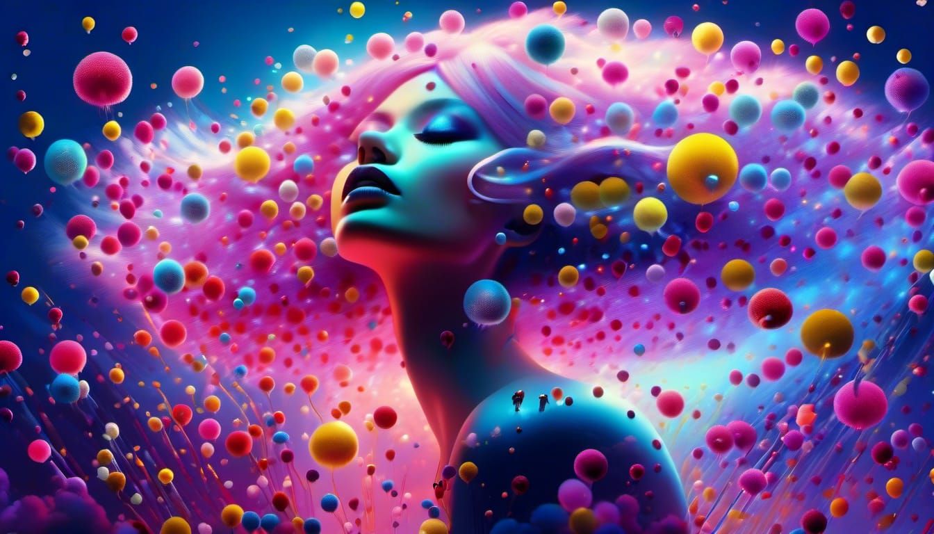 Dreamy Dandelion Wish in Surreal Style