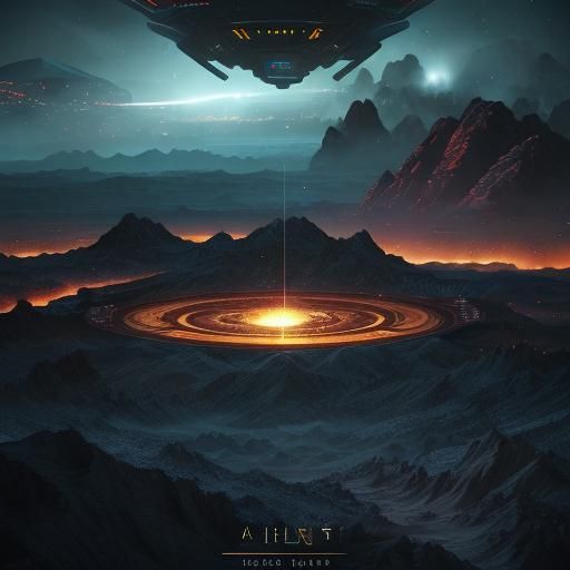 Alien Encounter Over Area 51: Cinematic 3D Render