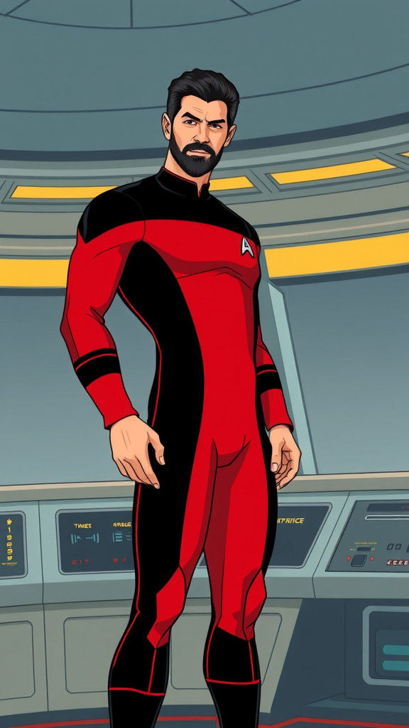 Riker.... but just a bit too buff