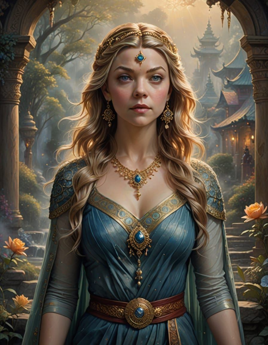 Natalie Dormer as Hindu Goddess in Ethereal Fantasy
