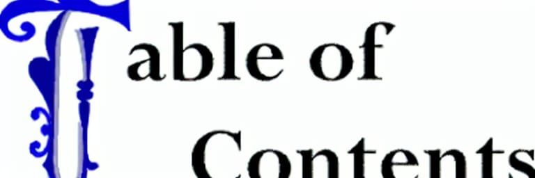 AI-Generated Table of Contents for Published Work