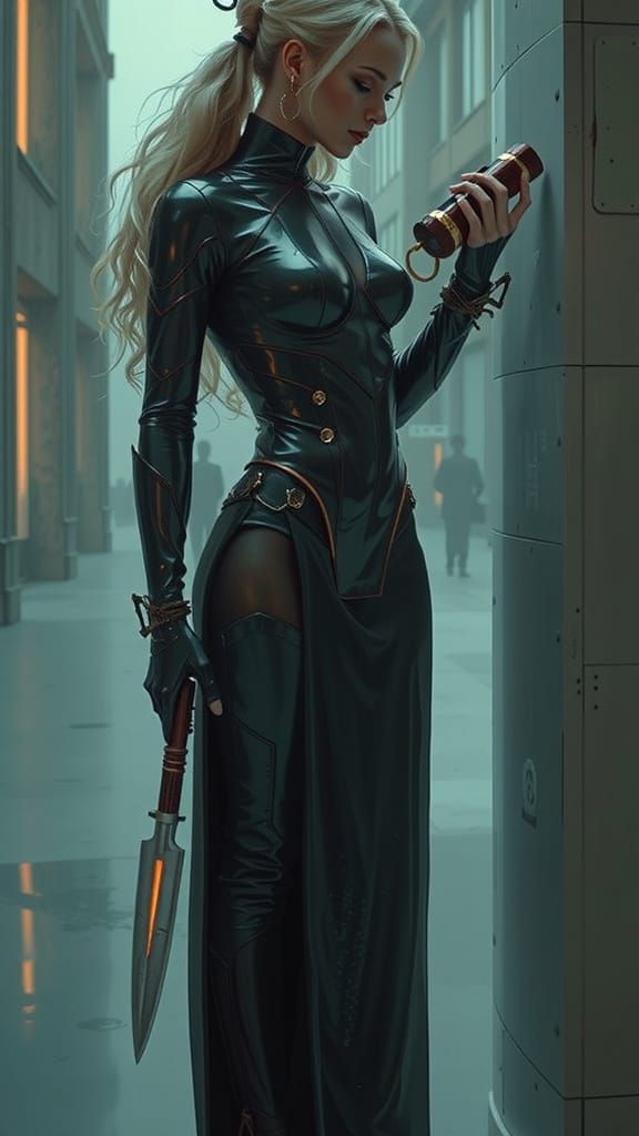 Artistic Full Body Portrait: Bare Skin Depiction