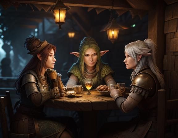 Goblins at Tavern: 3D Game Art in High Detail