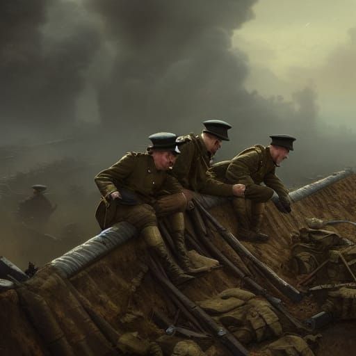 WWI Soldiers Celebrate End of War in Digital Art
