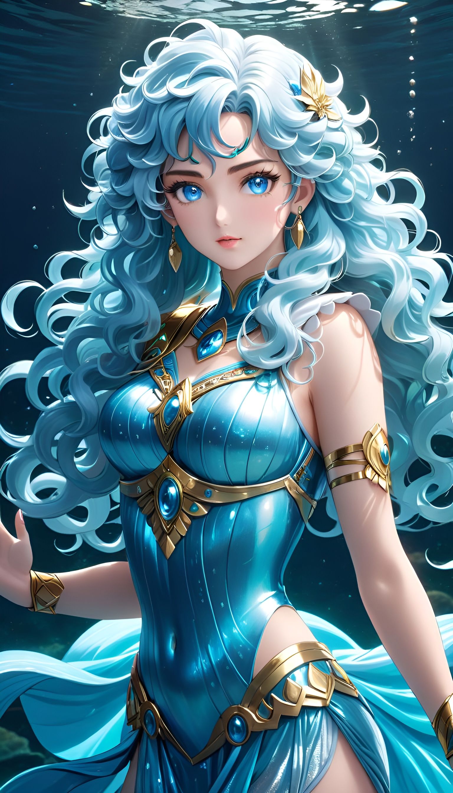 Underwater Nymph in Saint Seiya Style