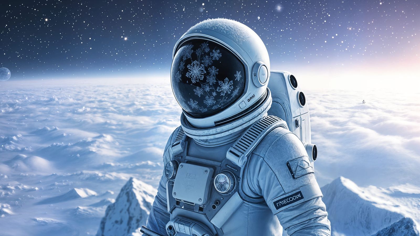 Cosmic Winter Astronaut Discovers Frozen Beauty in Deep Spac...