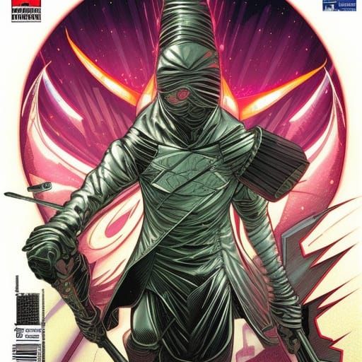 Cyber Sword in Comic Book Style