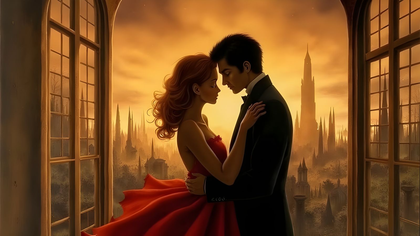 Hiroshima Mon Amour Movie Poster in Neo-Romantic Style