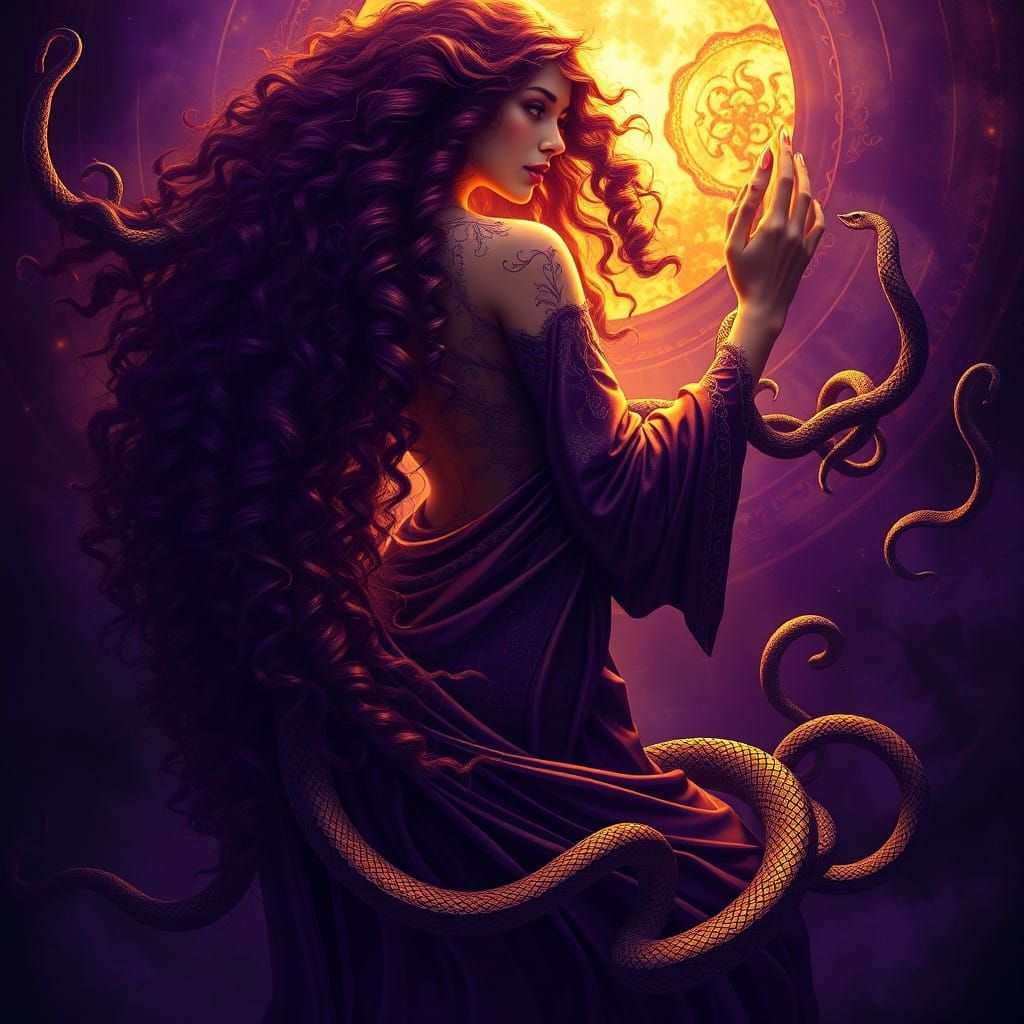 Ethereal Goddess in Dark Fantasy Realm