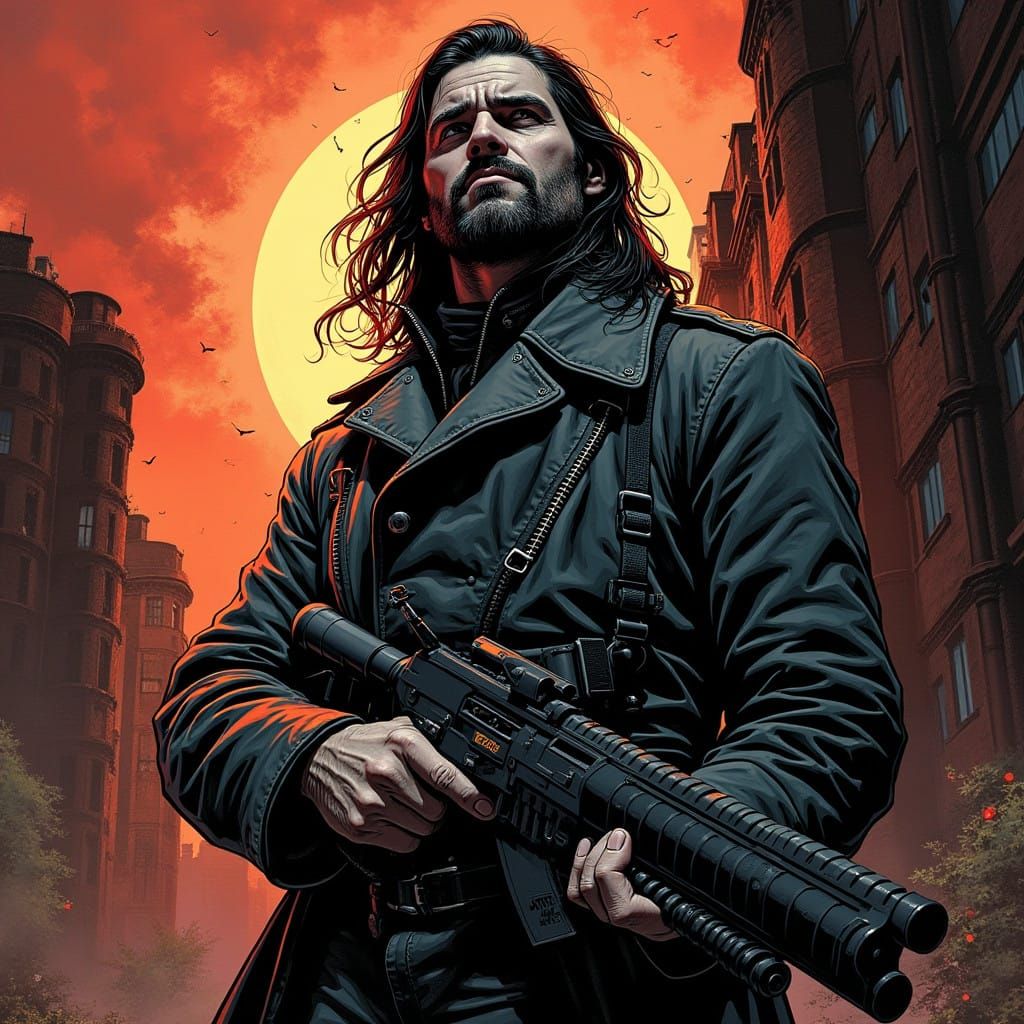 Dark Fantasy World in Grim, Industrial Style