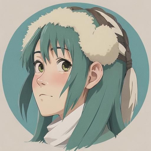 Studio Ghibli Style Girl Portrait