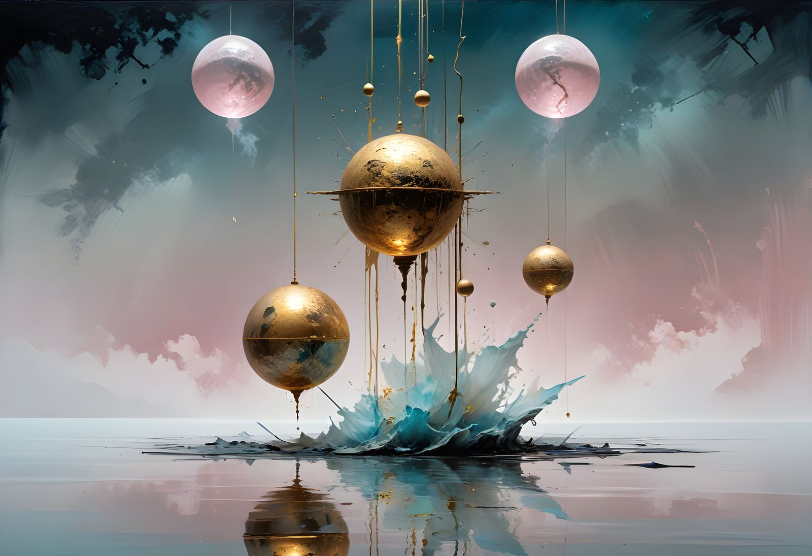 Orrery of Manifestation in Impasto Style