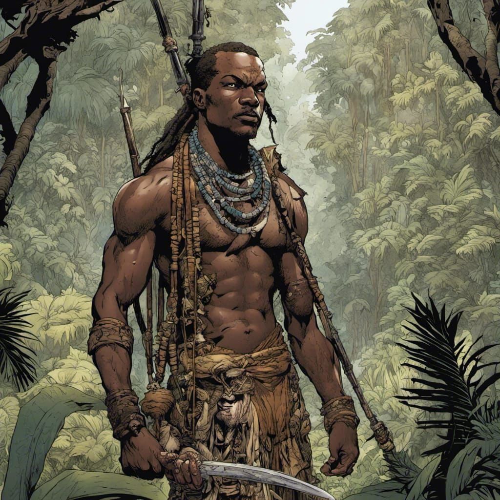 AI Generated Lush Jungle Scene