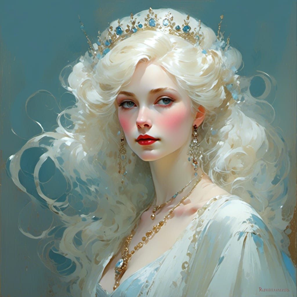 Ethereal Queen in Victorian Era Style