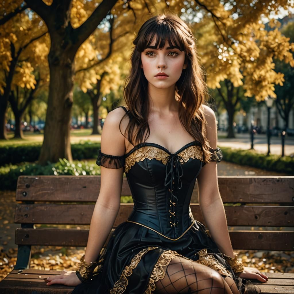 Golden Hour Portrait in City Park