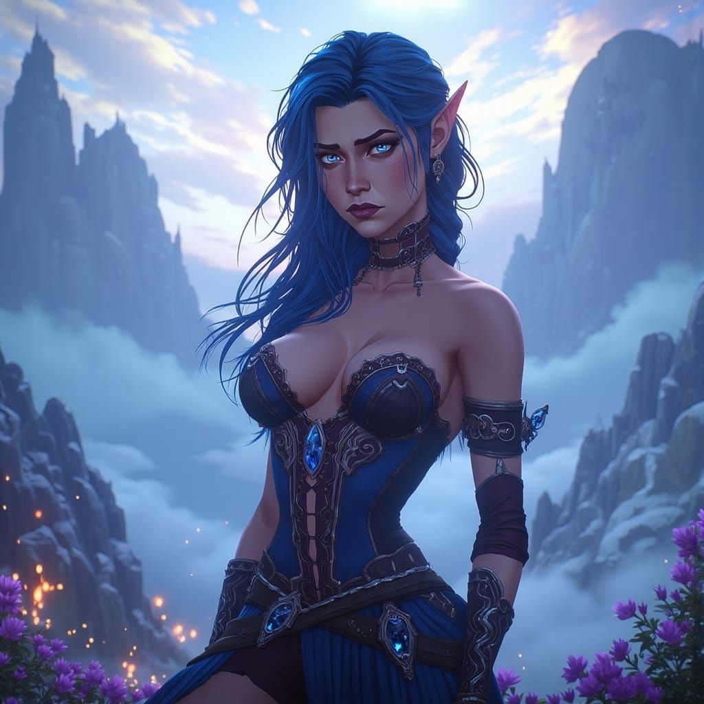 Ethereal Fantasy Goddess in Arcane Art Style