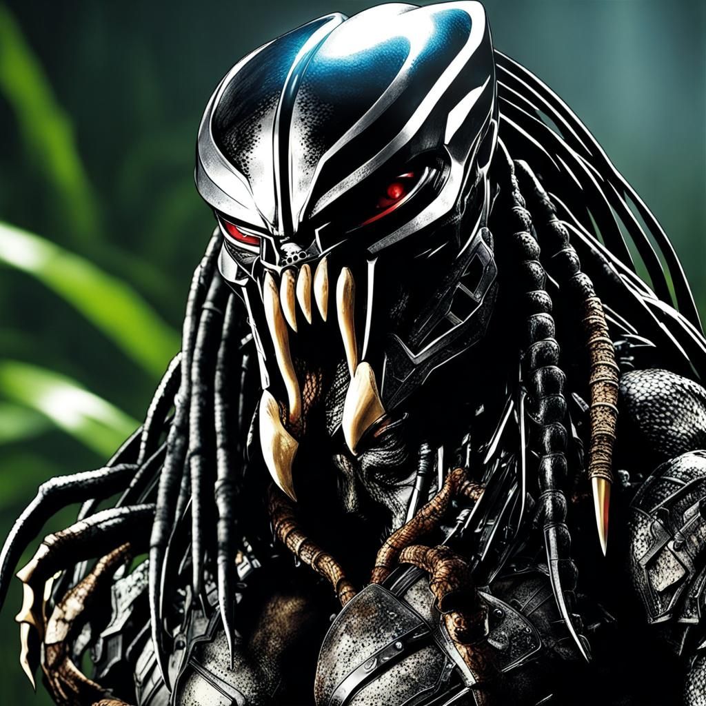 The Predator from the Predator movies bonded with a Venom sy...