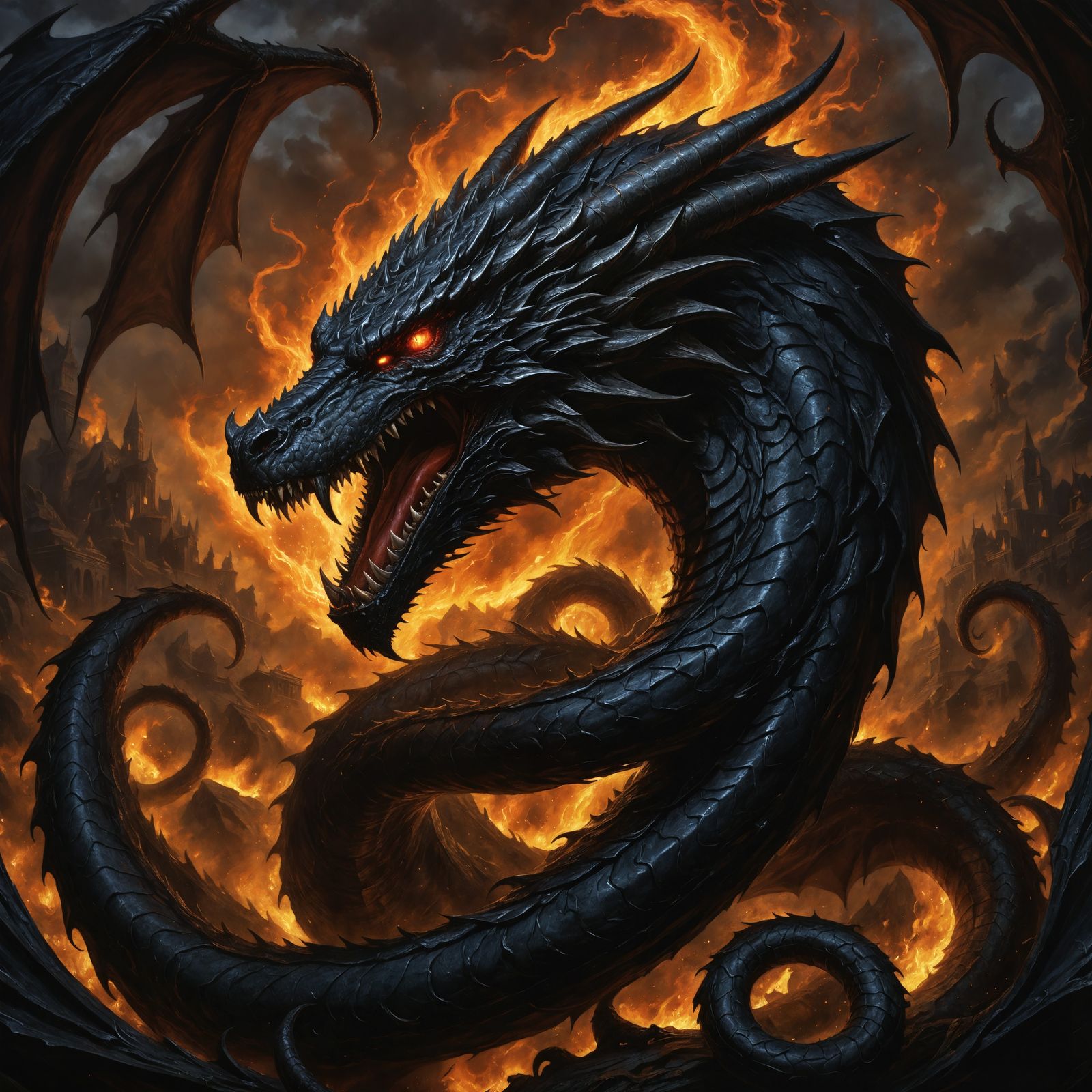 ((Rpg old-school dark fantasy oil painting)) of a Eternal Wy...