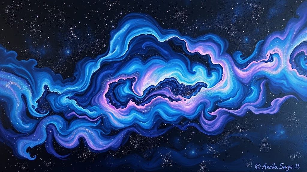 Cosmic Dreamscape in Amanda Sage Style