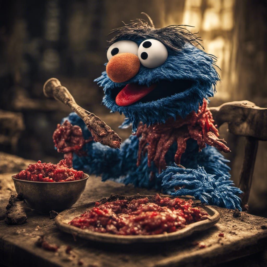 Muppet Cannibal Horror: Grover's Last Meal