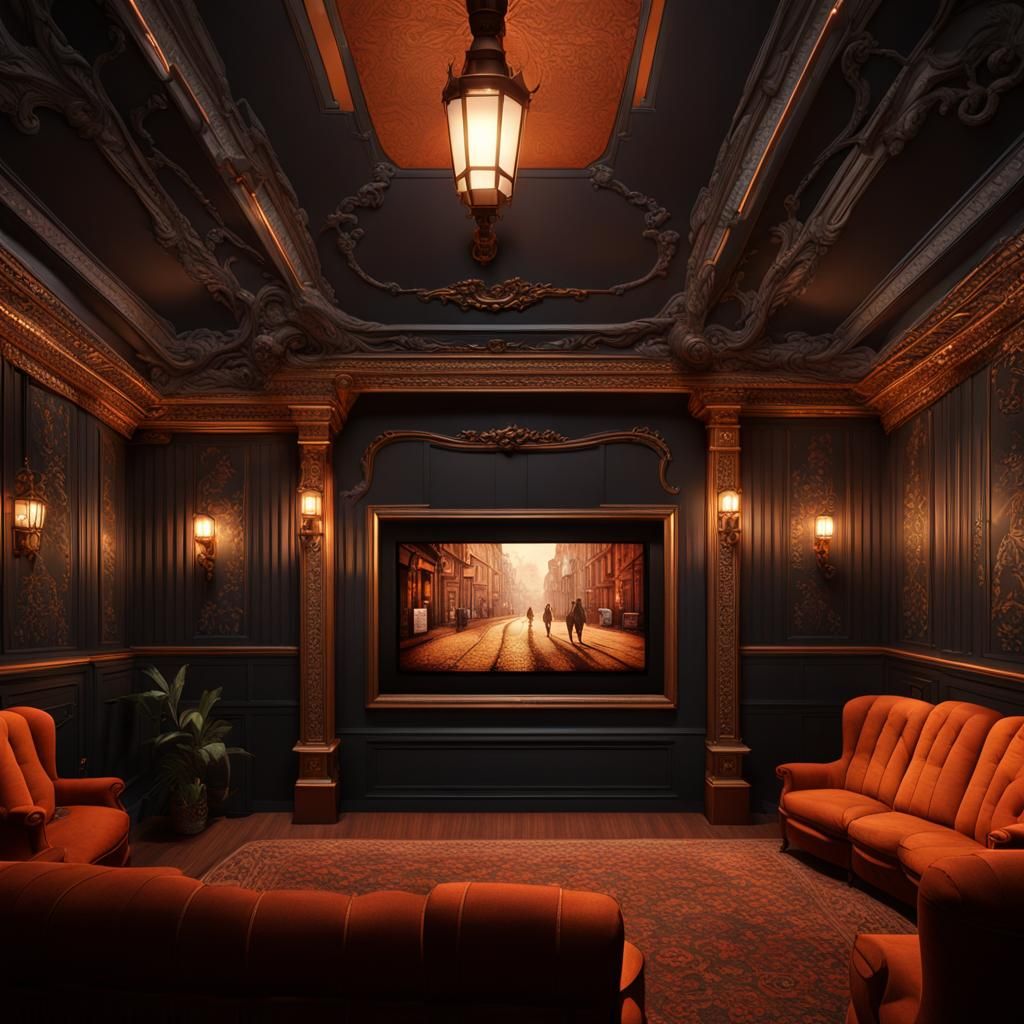 A Victorian Home Theatre Room