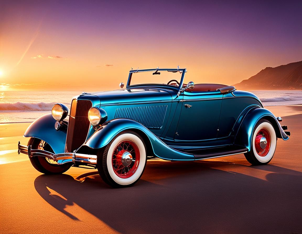 1934 Ford Roadster at Magic Hour