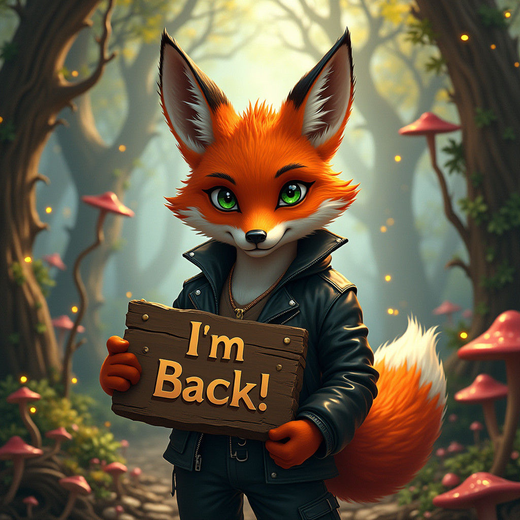 Anthropomorphic Fox Announces Return in Mystical Forest