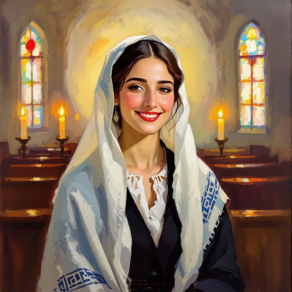 Woman in Synagogue: An Impressionist Vision