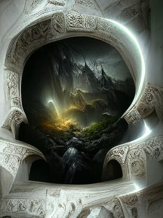 Dark view, An Enigmatic and beautiful Painting of an eclipse...