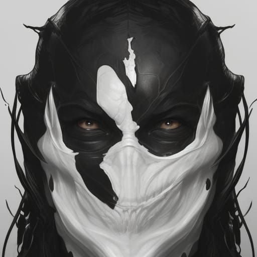 Hyperdetailed Venom Portrait in Dynamic Lighting