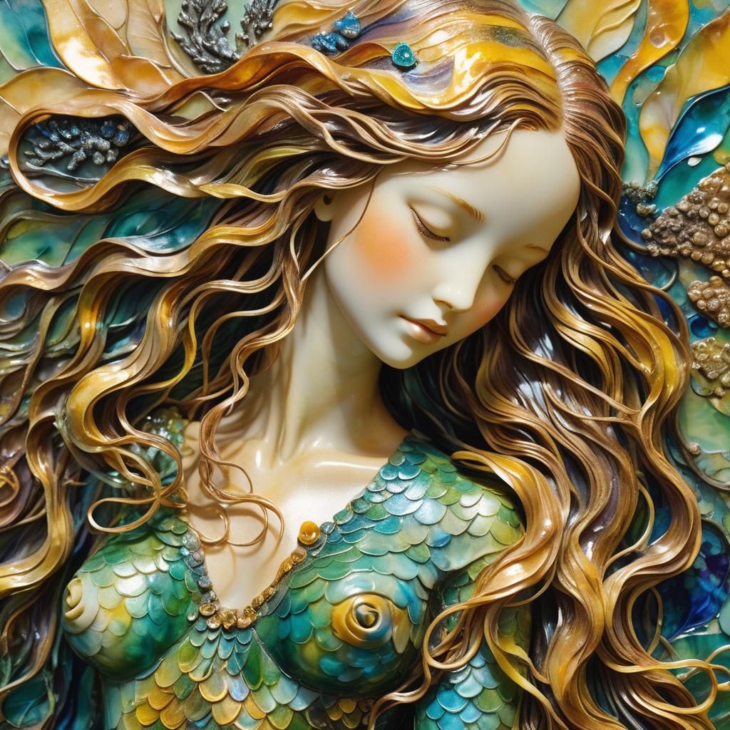 The sleeping mermaid