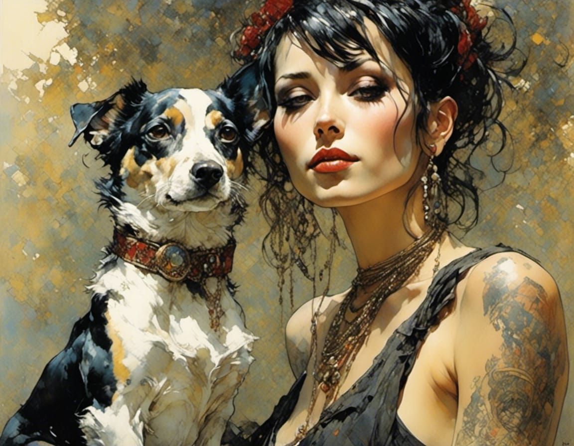 Lisbeth Salander gets a dog