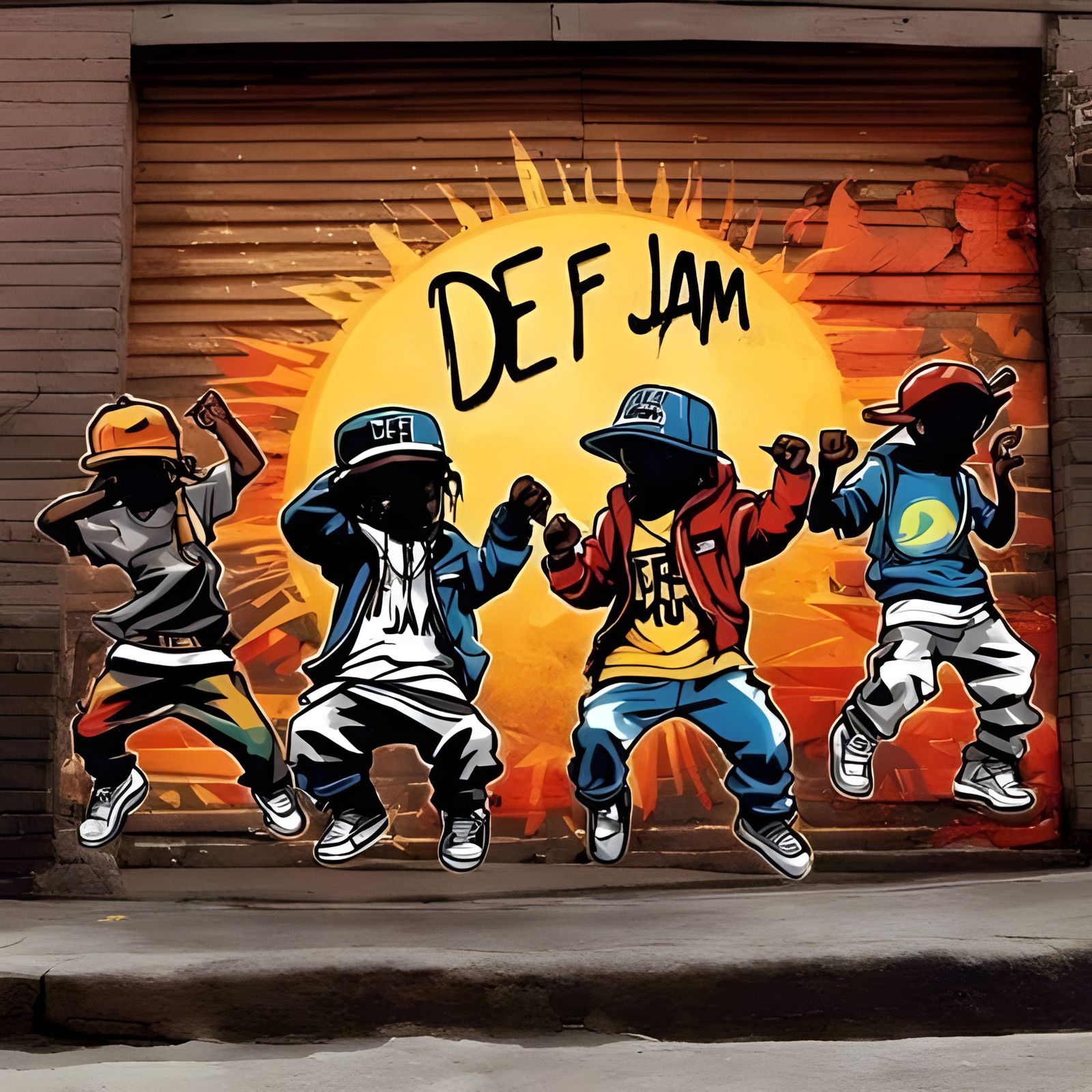 Chibi Hip Hop Dancers Create Def Jam Logo